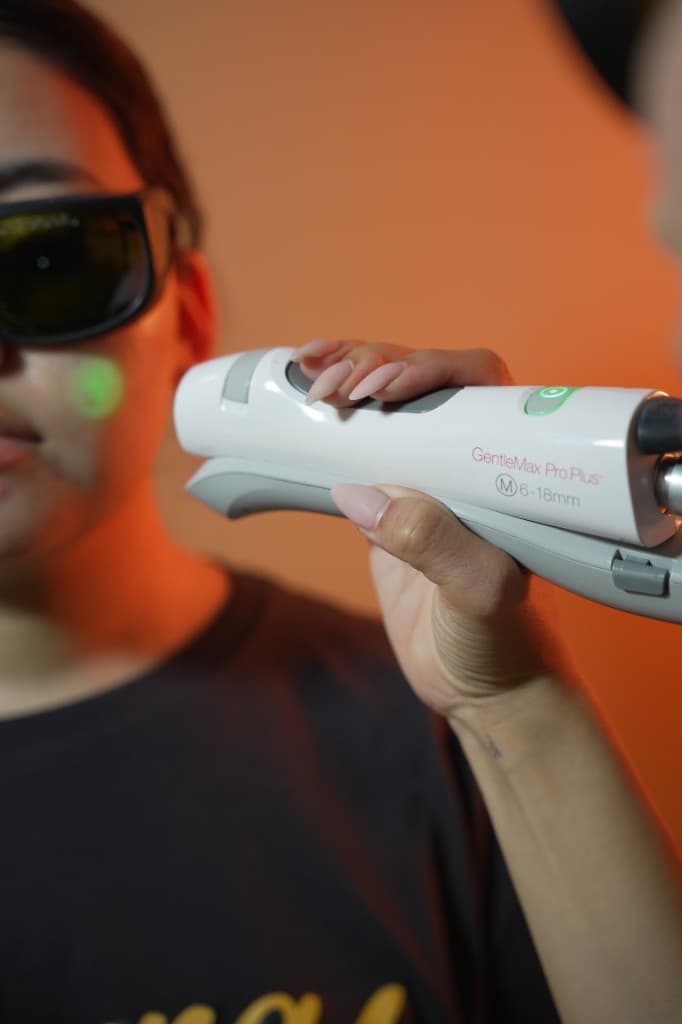 Close-up of GentleMax Pro laser device